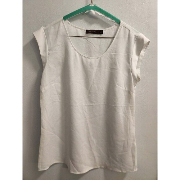 THE LIMITED - SHEER BUSINESS WORK CASUAL WHITE BLOUSE - SIZE SMALL - Picture 3 of 4